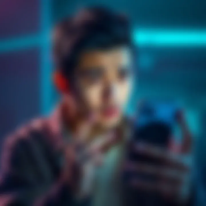 A person shows a worried expression while looking at a phone, reflecting the stress of losing life savings to a scam